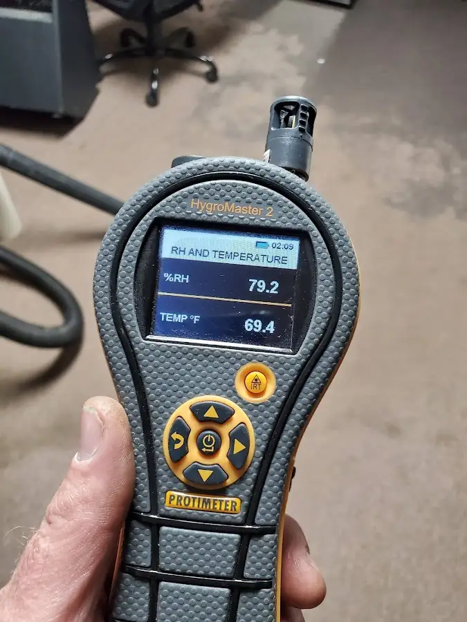Moisture meter humidity assessment for Mold Remediation & Removal in York